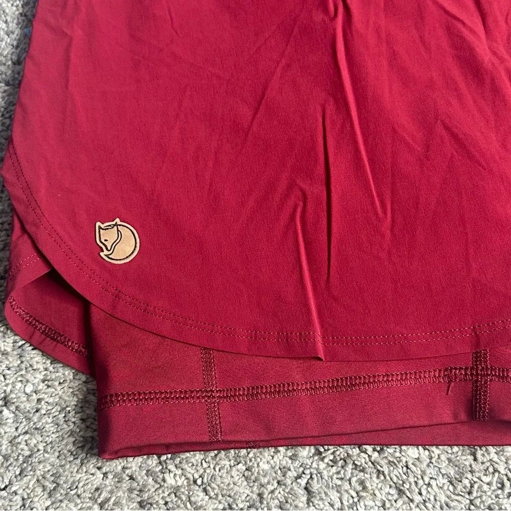 Fjällräven Abisko Midsummer Skort EU 36 US 27 28 4 6 maroon athletic Gorpcore - Picture 8 of 16